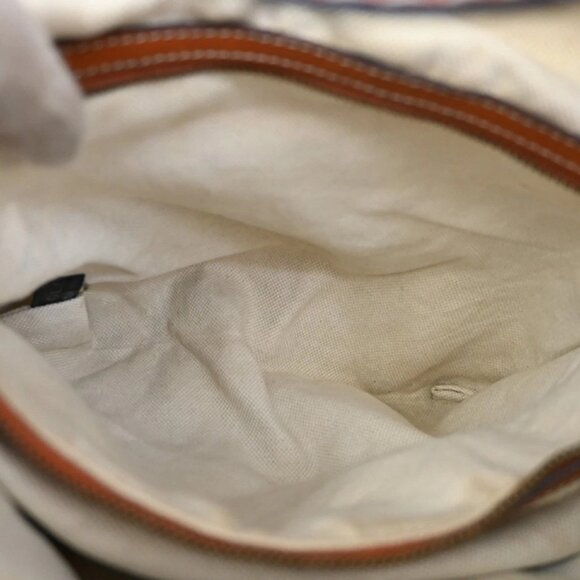 GUCCI Logo GG Pattern 2Way Shoulder Bag Canvas Leather Brown Orange 86KB534 - Picture 10 of 16